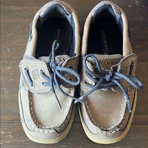 Sperry Lanyard Boat Shoes Toddler Kids Sz 9 Leather Loafers
